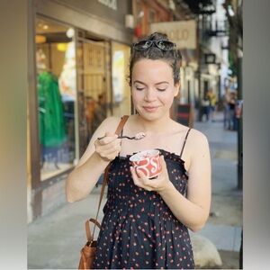 Madewell Cotton Fresh Strawberries Pintuck Cami Dress